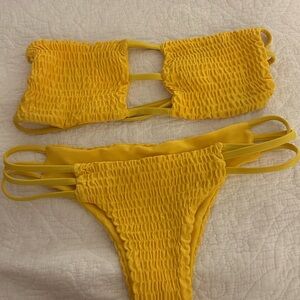 San Lorenzo Yellow Bikini Set